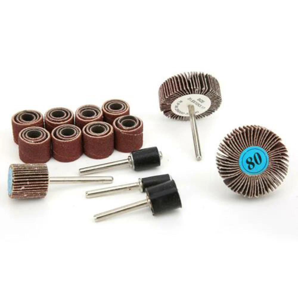 30pcs/set Sanding Wheel Drum Polishing Abrasive Grinding Rotary Tool Sanding Pads Sharpening Accessories Sander