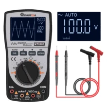 MUSTOOL Модернизированный MT8206 2 в 1 интеллектуальный цифровой осциллограф мультиметр Ток Напряжение частота тестер аналоговый бар граф