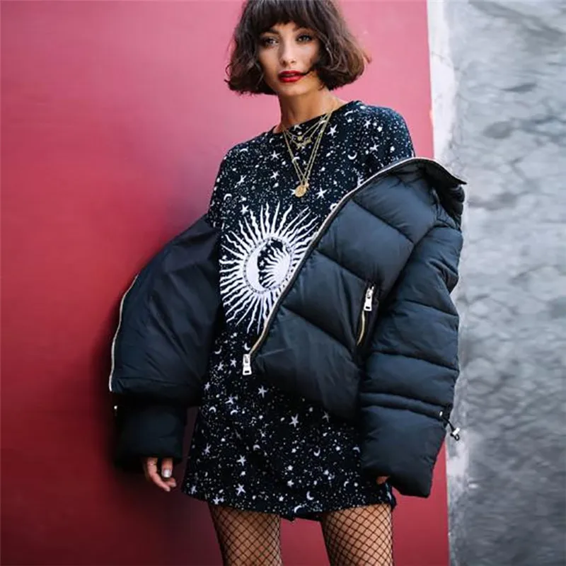 Ceny JIEZuoFang 2019 lato kobiety sukienka luźny, typu oversize casualowe w stylu streetwear ubrania plus rozmiar party sukienka klub koszulka żeńska sukienka