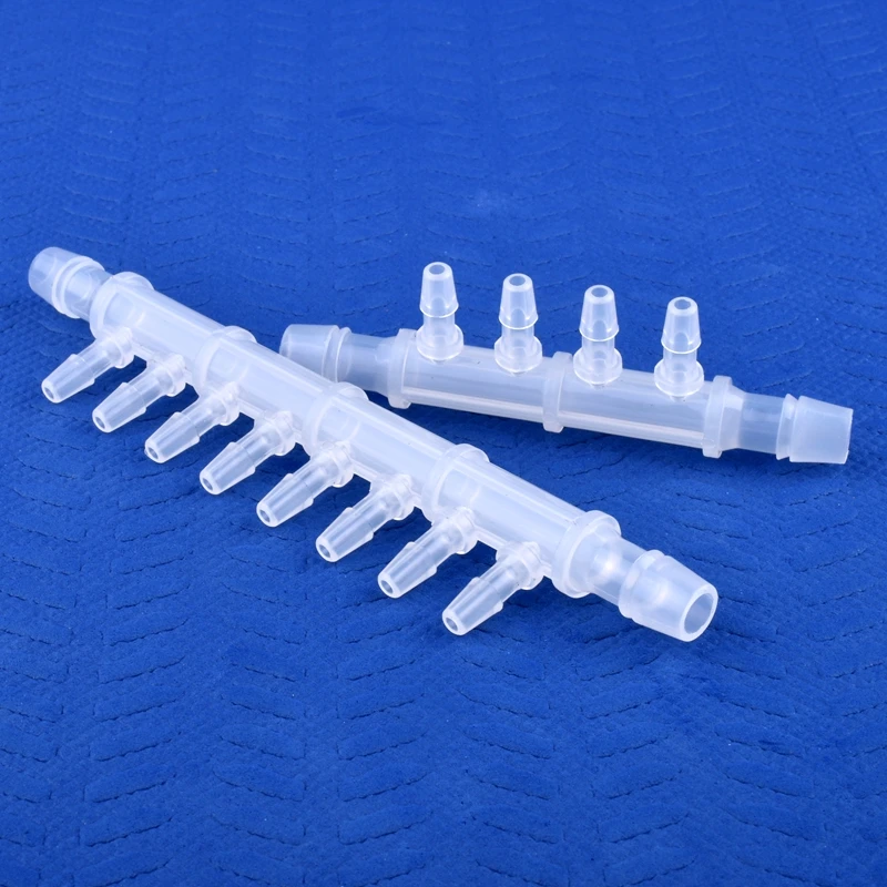 1~50pcs Food Grade PP 8-4mm 4 ~ 10-Ways Hose Connector Aquarium Tank Air Pump Liquid Gas Diverter Garden Irrigation Pagoda Joint