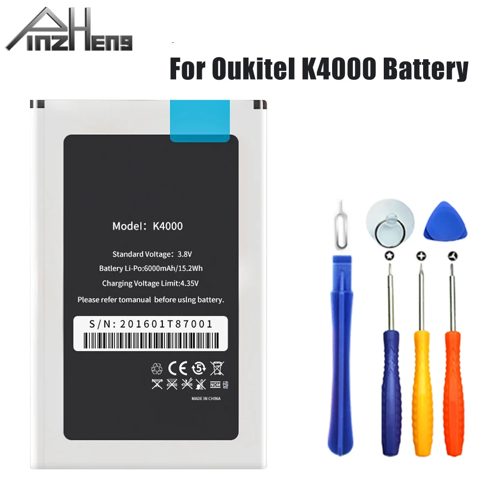 Новый аккумулятор PINZHENG 4000 мАч для телефона Oukitel K4000 сменные резервные батареи
