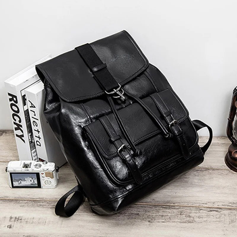 Luxury Brand Design Backpack Men Fashion Plaid Men's Backpack Large-capacity  Travel Backpack Male PU Leather School Bag Backpack - AliExpress