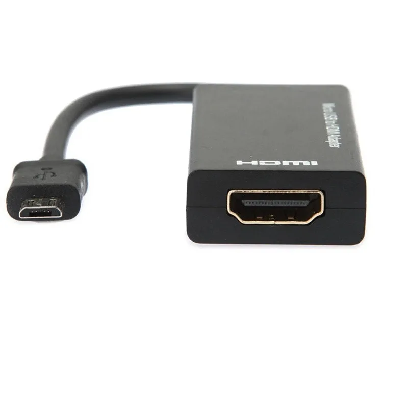 Адаптер Micro USB к HDMI для ТВ-монитора 1080P HD HDMI аудио-видео кабель MHL конвертер для Samsung Huawei HTC MHL устройства