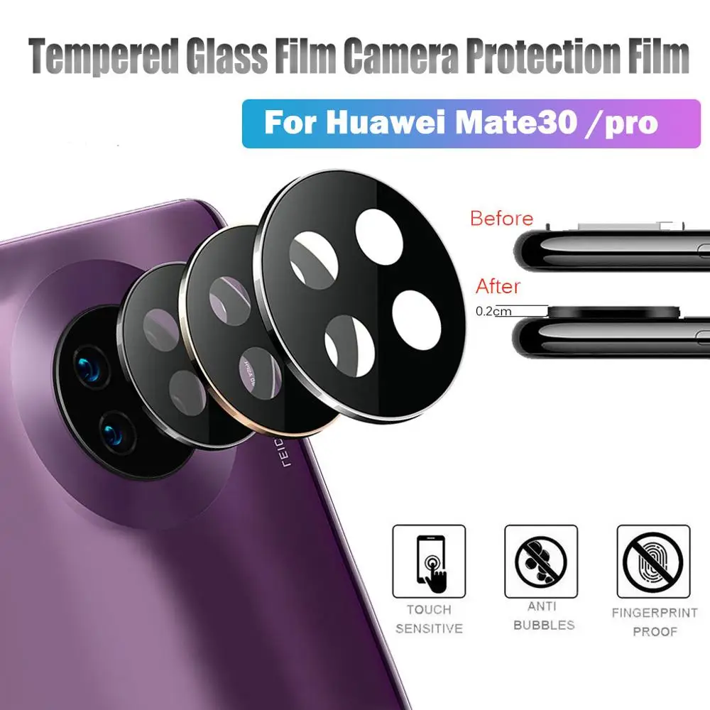Металлическое закаленное стекло для защиты объектива задней камеры Huawei Mate 30 Pro