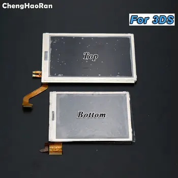 

ChengHaoRan Upper Top & Bottom Lower LCD Display Screen For Nintendo 3DS Replacement Repair Parts LCD Display Panel