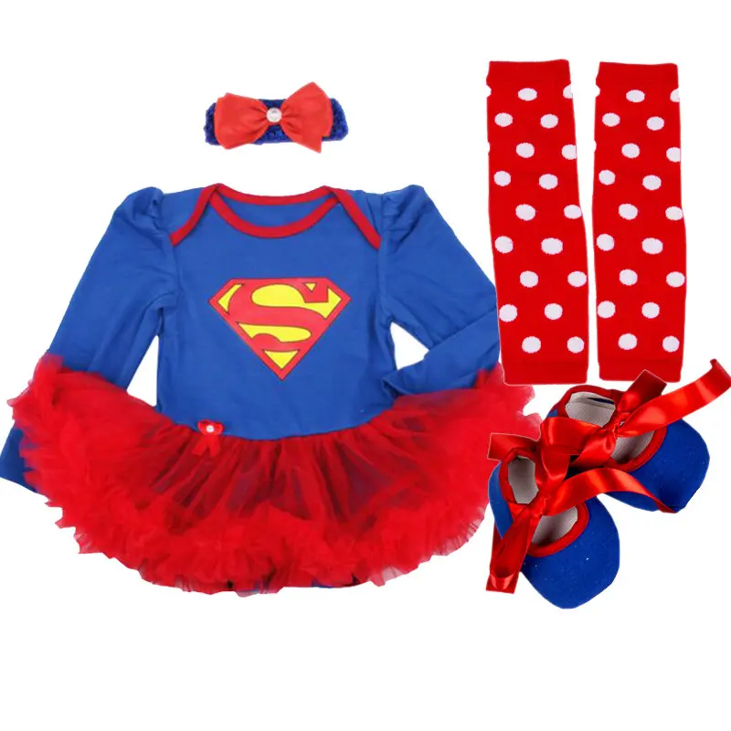 Комплект одежды для новорожденных из 4 предметов хлопковая одежда девочек с