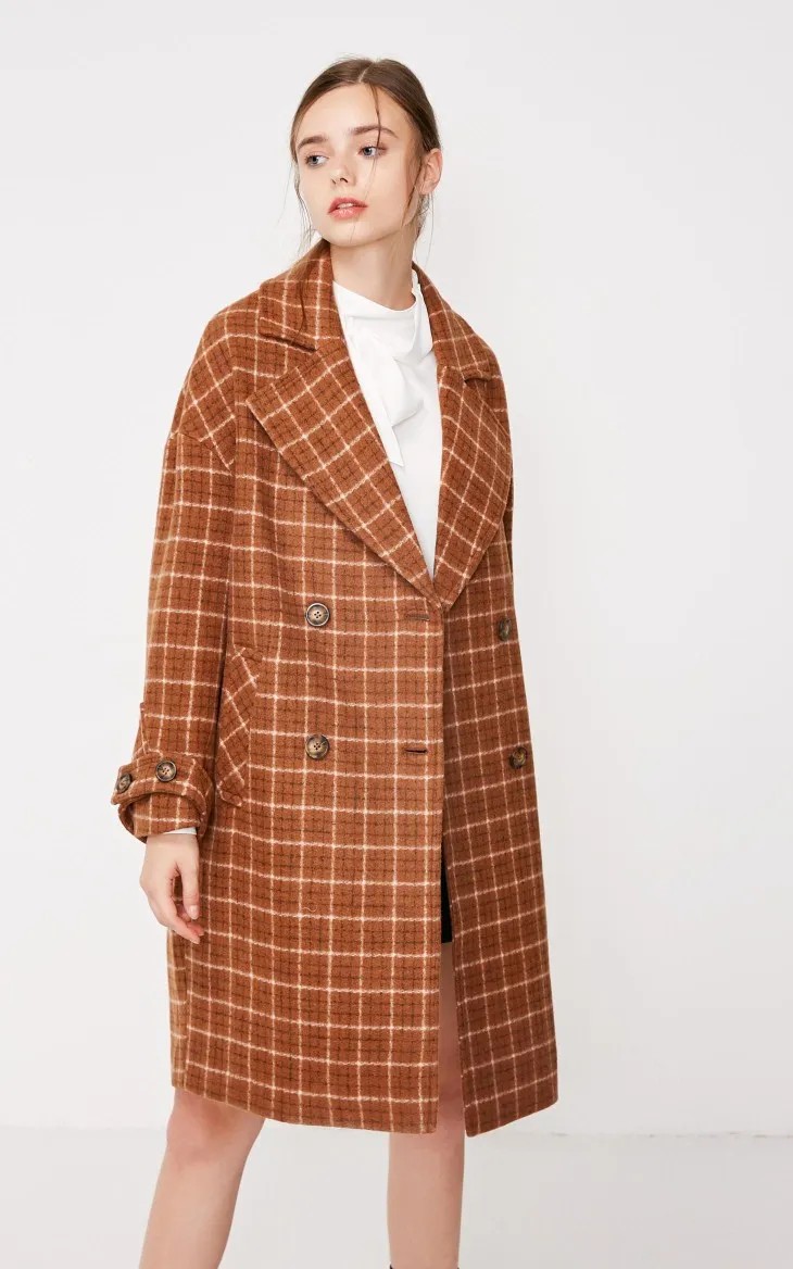 Vero Moda Женское шерстяное пальто с лацканами | 318327551