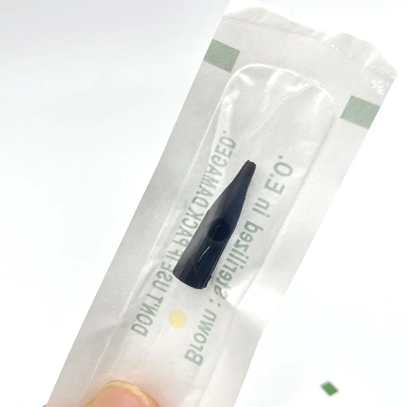 50 PCS NeedleTips Black 1RL/3RL Needle Caps For Permanent Makeup Dragon/Mosaic/Merlin Tattoo Machine