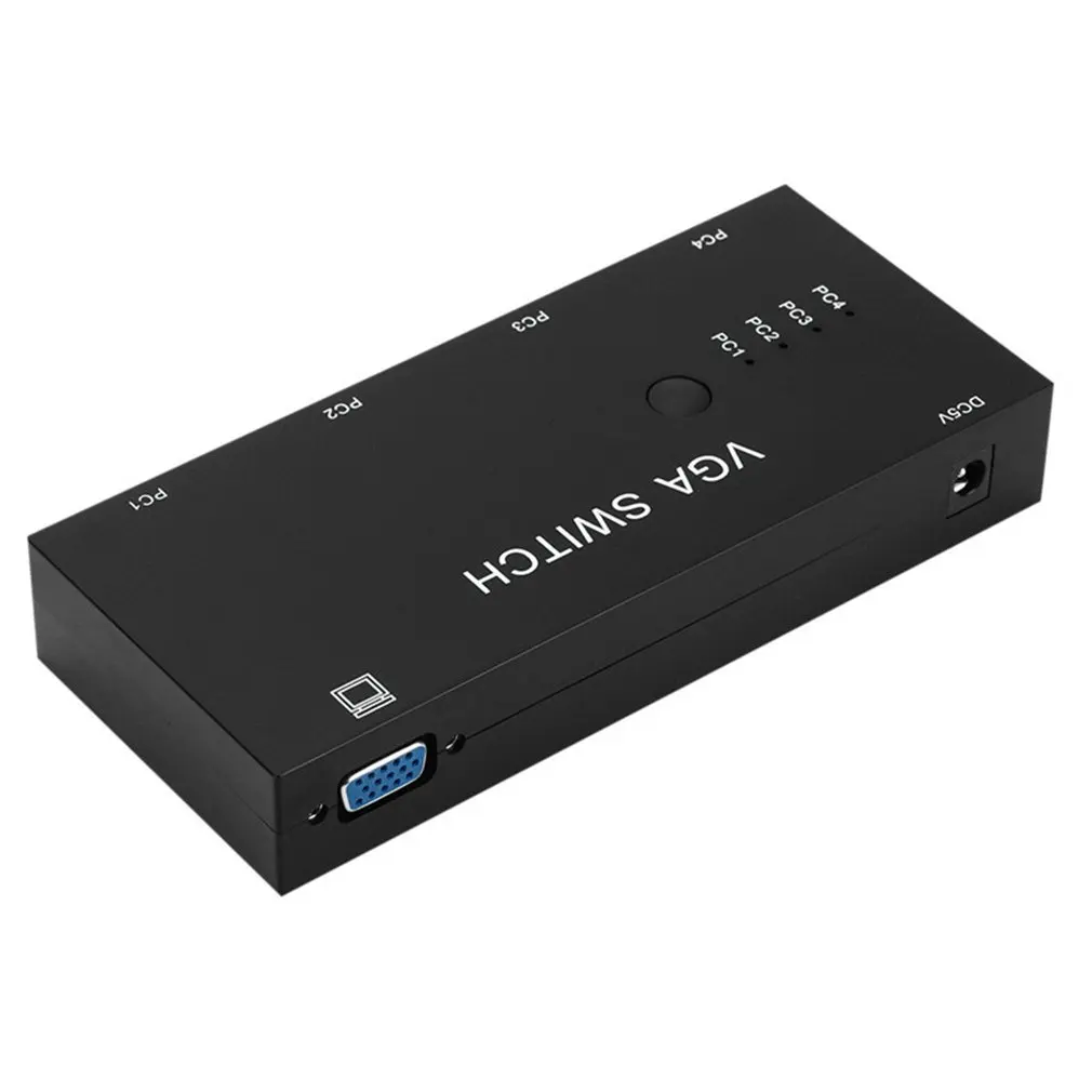 4 в 1 VGA коммутатор из компьютера видео конвертер HD Проектор Монитор шт. обмен