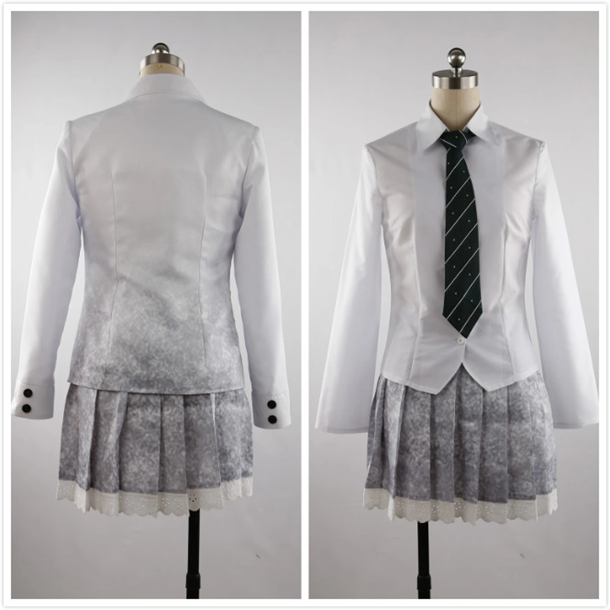  New Game Playerunknown's Battlegrounds PUBG Costume White Printing School Uniform Skirt Cosplay Cos
