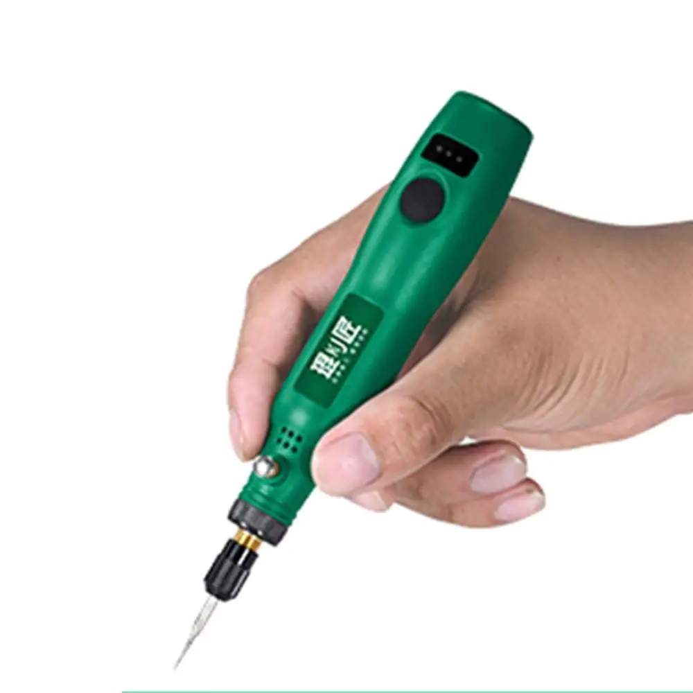 

Cordless Engraver 3-speed Settings 15000rpm Engraving Pen(0.5-3.2mm) Mini Rechargeable Engraver Precise Chuck High Concentricity