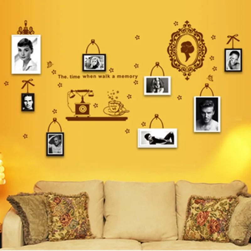 Photo Wall Combo Sticker with Flower Photo Frame Memory Wall Stickers Living Room Bedroom Wall Decals Home Decor Poster Y6033 Photo Wall Combo Sticker with Flower Photo Frame Memory Wall Stickers Living Room Bedroom Wall Decals Home Decor Poster Y6033
