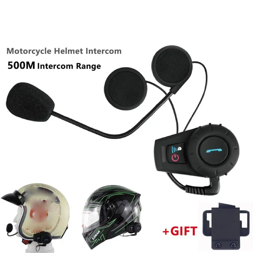 

Motorcycle Helmet 500M Walkie Talkie Headset Helmet Wireless Headset Headphones Helmet Walkie Talkie System