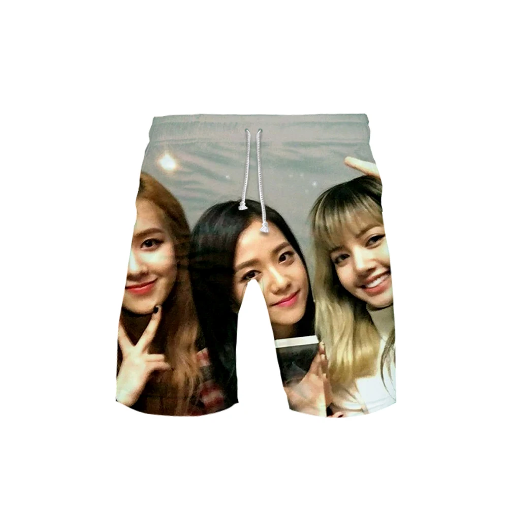 BLACKPINK 3D пляжные шорты мужские эксклюзивные модные летние повседневные шорты модные хип хоп Короткие 3D Брюки пляжная одежда XXS-6XL