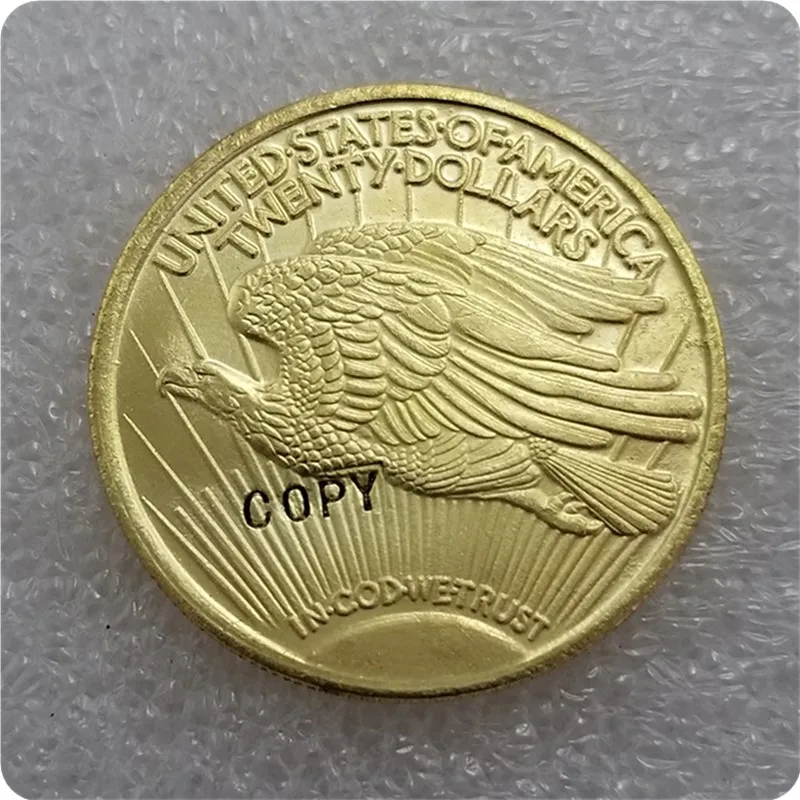 США 1910-D$20 ST Gaudens двуглавый орёл имитация монеты памятные монеты-копии монет медаль коллекционные монеты