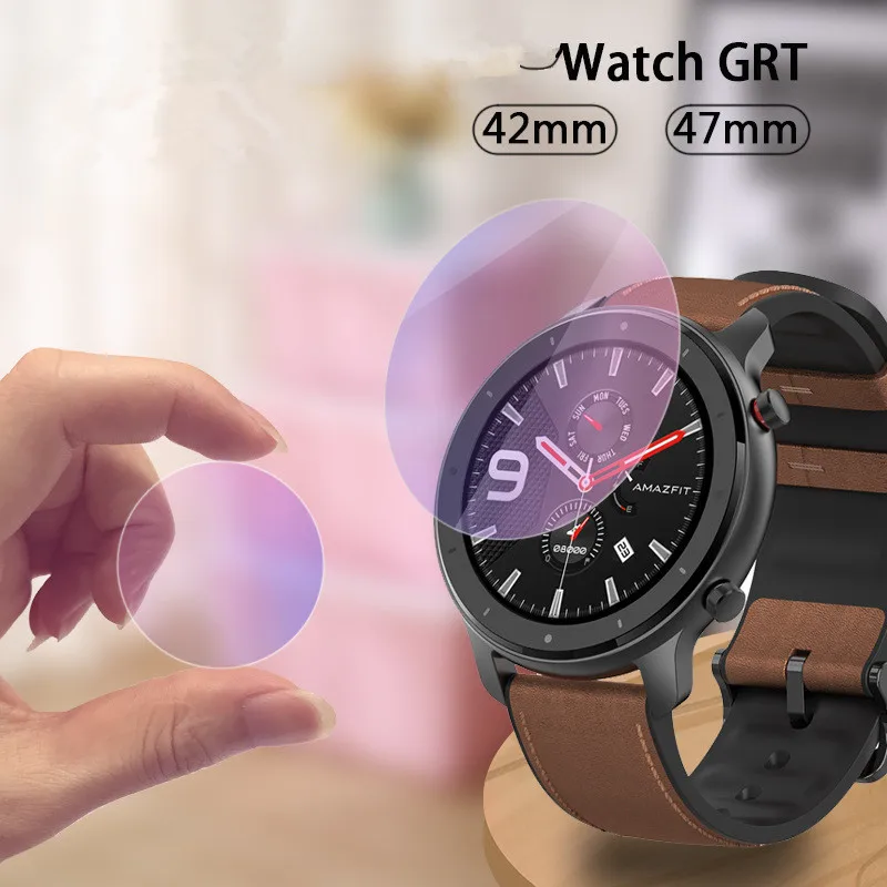 

2PCS 2.5D 9H Explosion-proof Tempered Glass Protective For Xiaomi Huami Amazfit Watch GTR verge 3 Sport Smart Watch