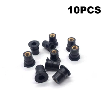 

Well Nuts Nut Black 10Pcs M5 Rubber 5mm Brass Metric Corrosion resistant