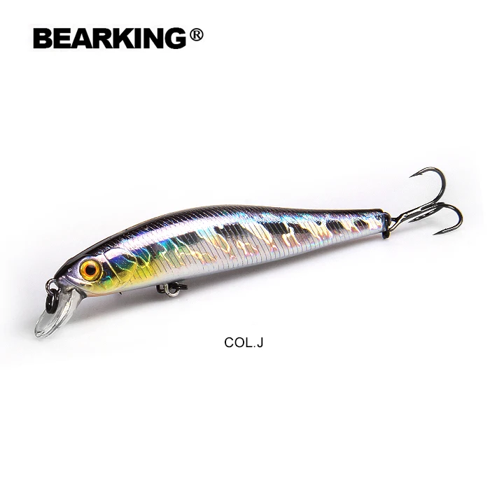 BEARKING 9 см 10 г Горячие рыболовные снасти shone приманки Гольян кривошипно вольфрамовый магнит вес системы воблер искусственные приманки - Цвет: J