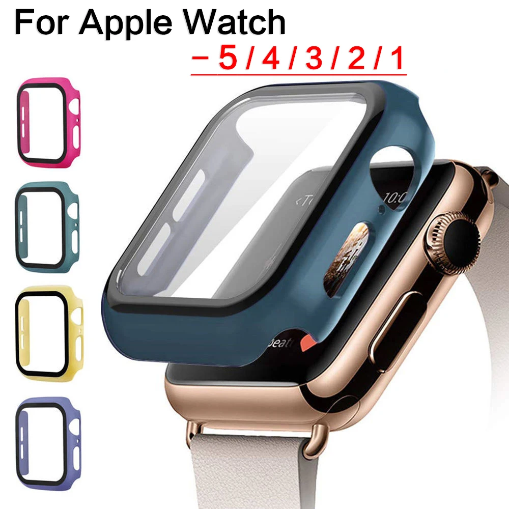 

PC case Bumper for apple watch series 5 3 4 slim fit cover for iWatch 5 4 3 thin protector plastic black frame 40 44 38 42mm