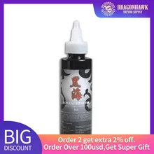 Оригинальные чернила для татуировки черного цвета 4 унции и 16 унций, пигментные татуировки в бутылках