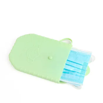 

Silicone Storage Case For Mask Portable Mask Organizes For Mask Dustproof Face Mask Case Reusable Facemask Storage Bag