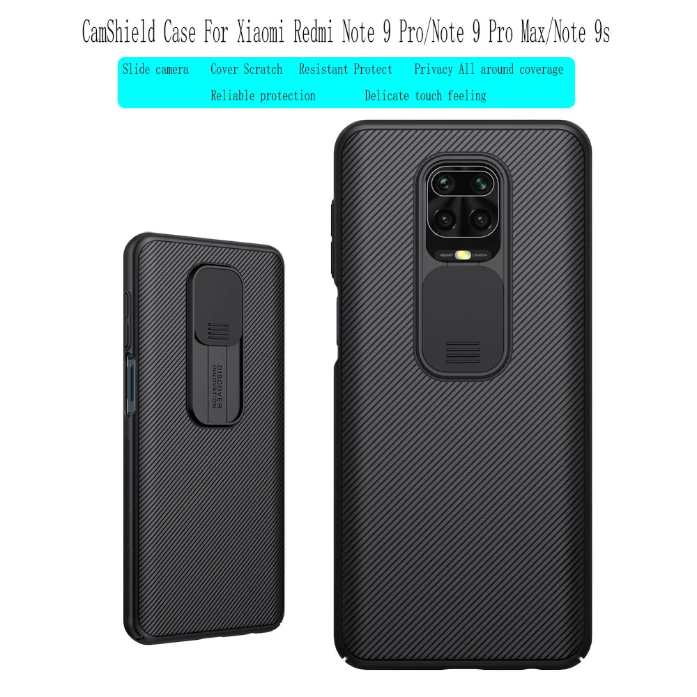 For Xiaomi Redmi Note 9 Pro Note9 Pro Max 9s Case Nillkin Cam Shield Case Protect Camera Pc Back Cover Lens Protection Back Case Phone Case Covers Aliexpress