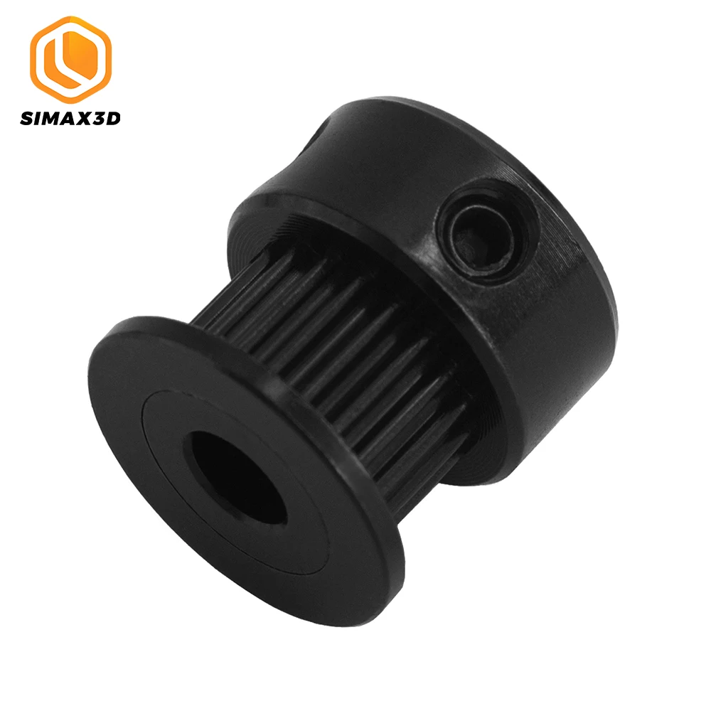 SIMAX3D 5 шт Черный GT2 зубчатый шкив 20 Зубы Алюминиевый диаметр 6/10 мм Ширина ремня 5/6