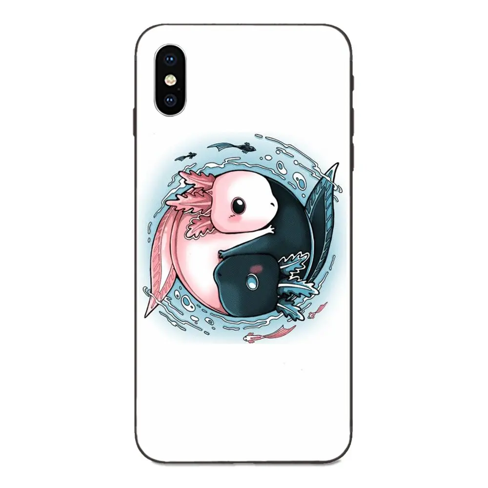 as picture Ультратонкий чехол с мультяшным узором для телефона Apple iPhone 4 4s 5 5S SE 6 6S 7 8 Plus X XS Max XR Axolotl - Цвет: as picture