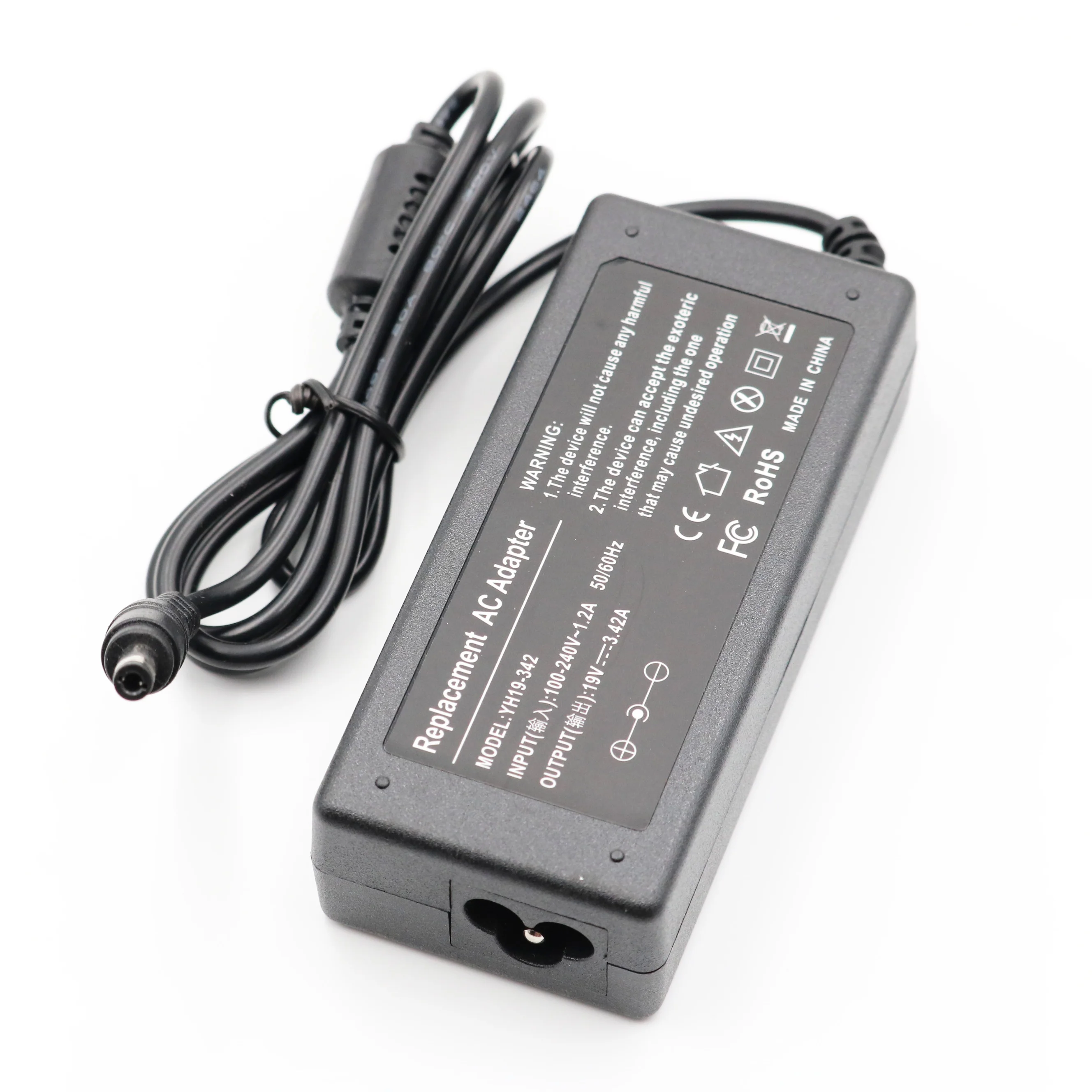 Adaptador de repuesto para ordenador portátil, cargador de fuente de alimentación VCC05, 19V, 3.42A, 65W, compatible con ASUS R33030, N17908, V85