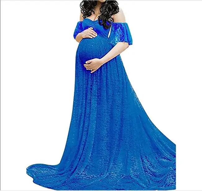 

Summer fashion maternity photography props sexy Maternity gown Lace Maternity Dress Fancy shooting photo summer pregnant dress