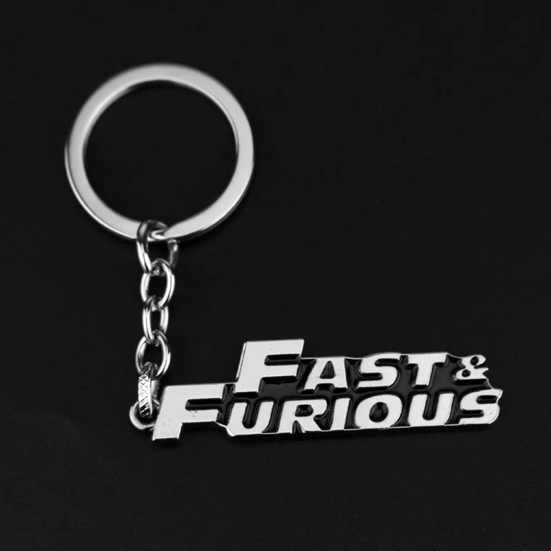 Hot Action Movie Fast & Furious Letters Design Logo Alloy Key Chains Keychain Keyfob Keyring Key Chain Accessories _ - Mobile