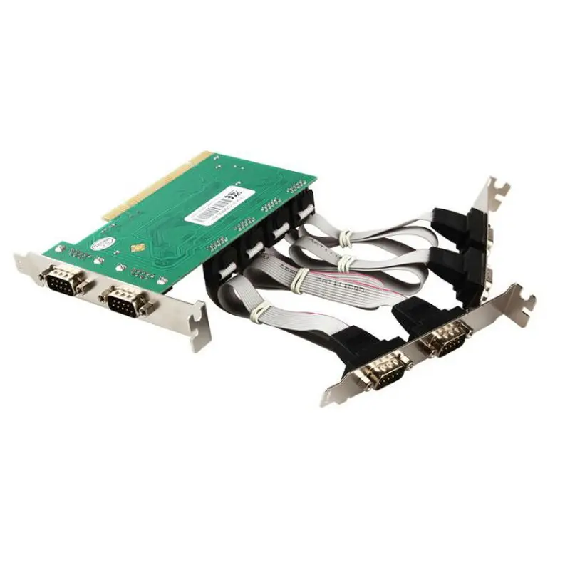 Высококачественный Райзер-карта PCI DB9 с 6 последовательными портами RS232 для PCI I/O