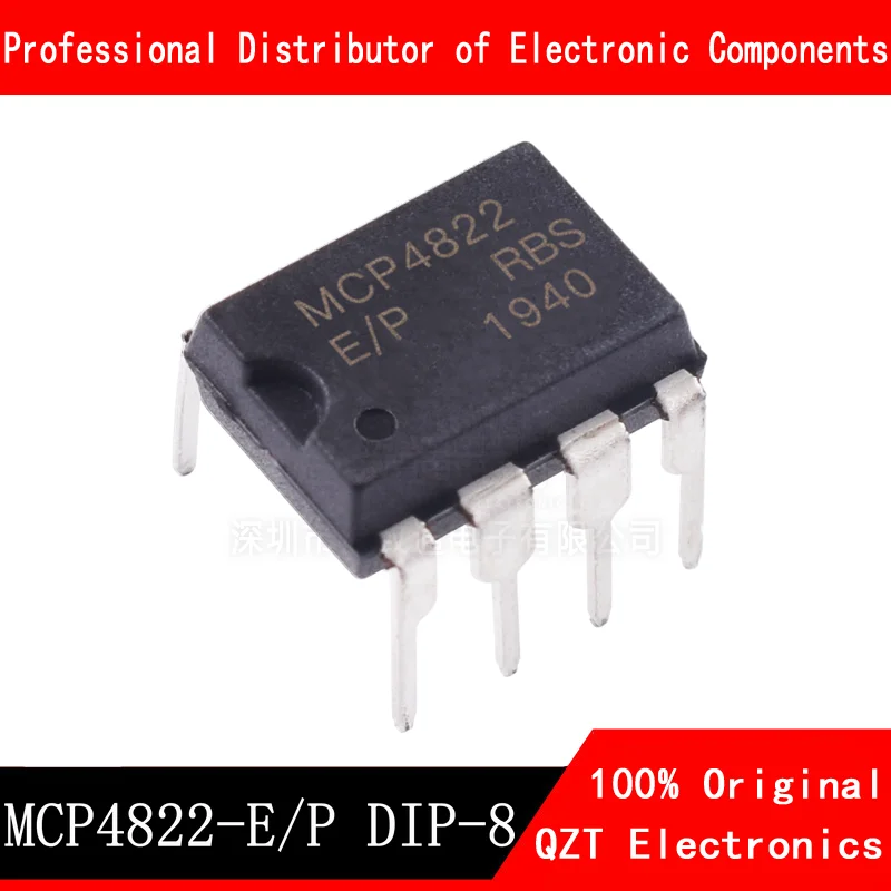 10pcs/lot MCP4822-E/P DIP-8 MCP4822 DIP8 MCP4822E DIP new original In Stock