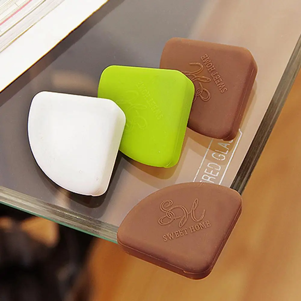 Yiwa 4pcs Baby Safety Corner Silicone Corner Protector children Furniture Table Brim Guard Safety Protection anti-collision