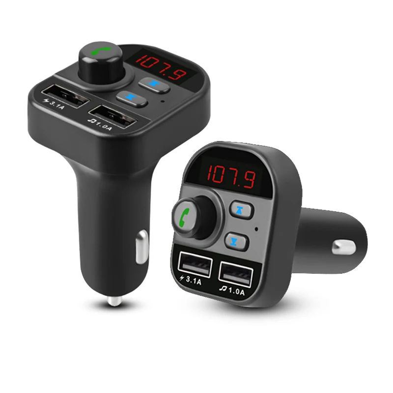 DHKEJI автомобильный fm-передатчик Bluetooth hands-free телефонная карта без потерь Автомобильная Быстрая зарядка двойной USB Автомобильный MP3