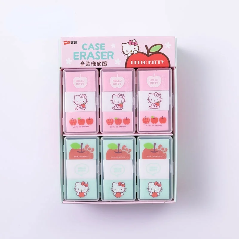 3 шт./компл. Kawaii KT в коробке ластик салфетки чистые креативные Мультяшные Девушки