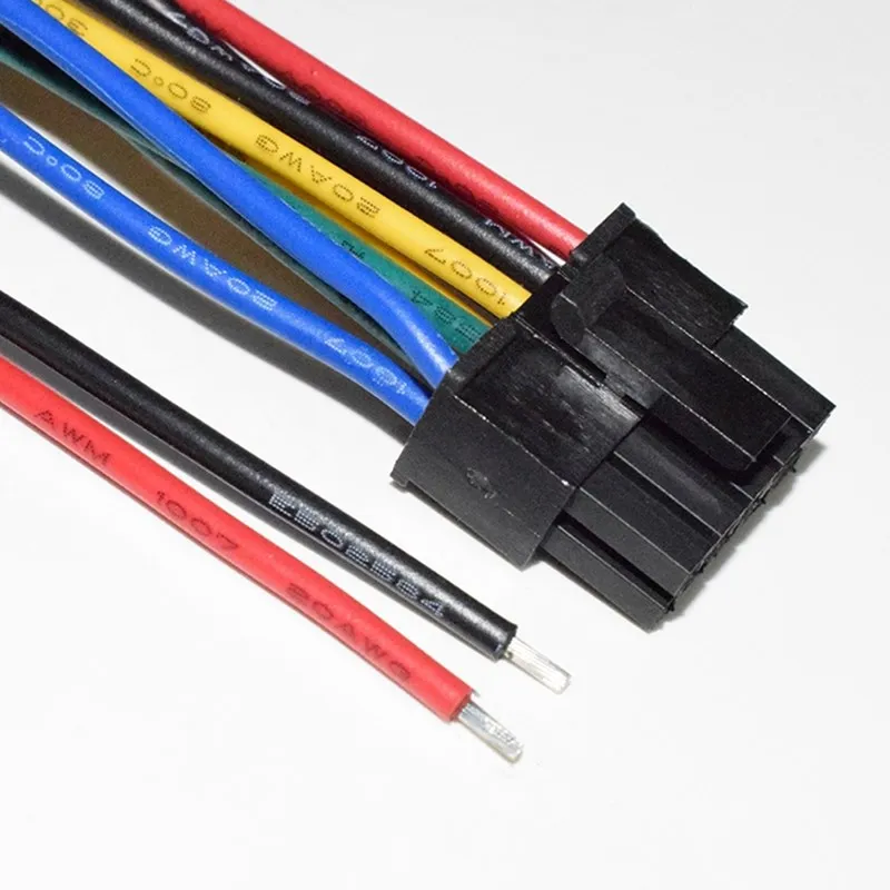 Фото 5 шт. Molex 3,0 мм Кабели 20AWG Малый 5557 5559 Мужской Женский Воздушный стыковочный электронный кабель, MX3.0 43025 Клеммная линия №2