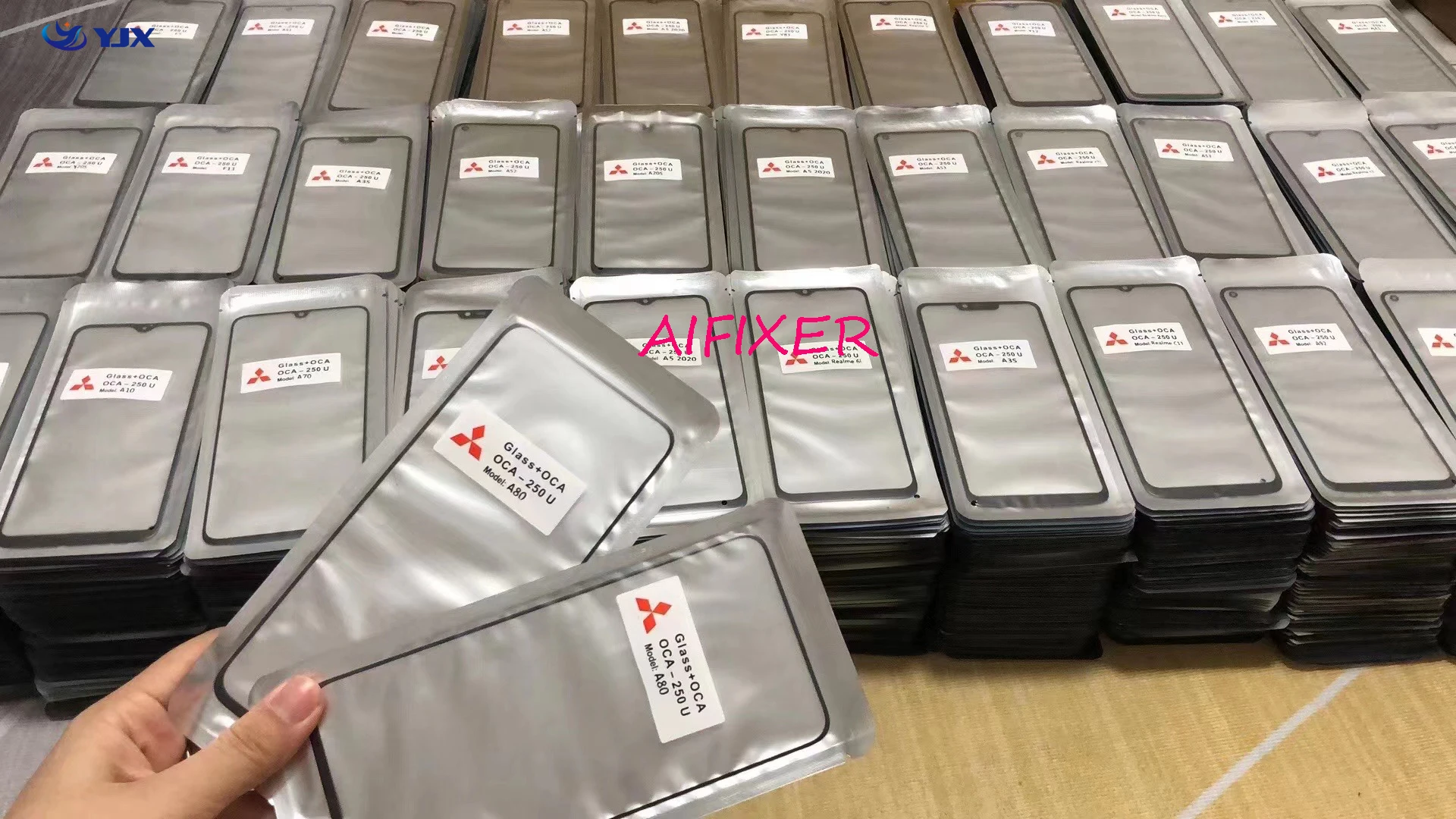 10 шт. 2 в 1 переднее стекло с клеем OCA для Samsung Galaxy j8 + J4 J6 A10S A20S A21 A21S M10 M20 A7 сенсорный