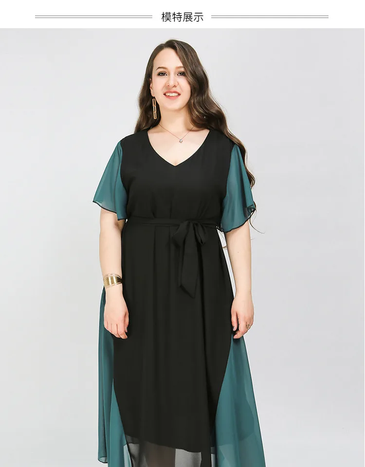 TUHAO размера плюс 8XL 7XL 6XL женские офисные шифоновые платья Boho Лоскутные богемные вечерние платья высокого качества элегантное платье WM7