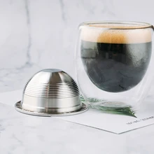 Многоразовые кофейные капсулы из нержавеющей стали многоразового использования для Nespresso& Vertuoline& Delonghi ENV135 кофейная капсула чашка совок набор кистей