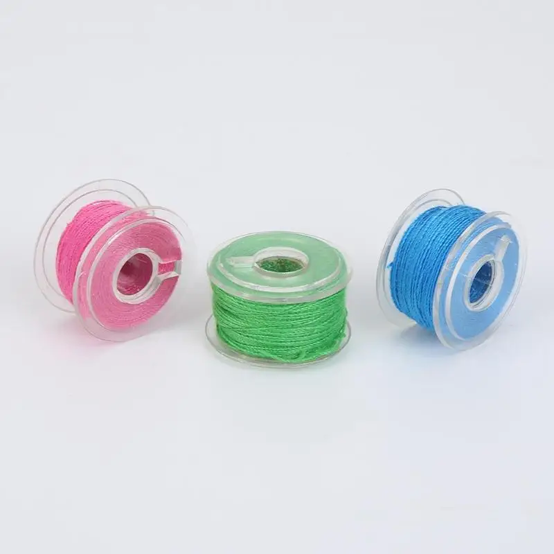 20 шт красочные швейные нитки+ 20 прозрачные сетки пластиковые катушки для швейных машин