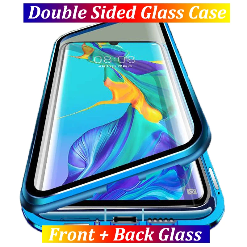 Magnetic Metal Adsorption Double Side For Samsung Galaxy S30 S21 S20 FE UItra Plus 5G A51 A71 A50 A70 S10 S9 S8 Cover | Мобильные
