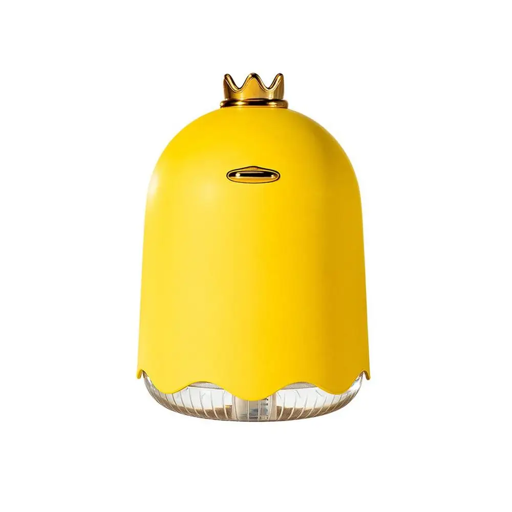 yellow Офисный Мини Портативный Арома эфирные масла диффузор прочный экологически чистый Корона милый увлажнитель воздуха в виде утки для Bz1598 - Цвет: yellow
