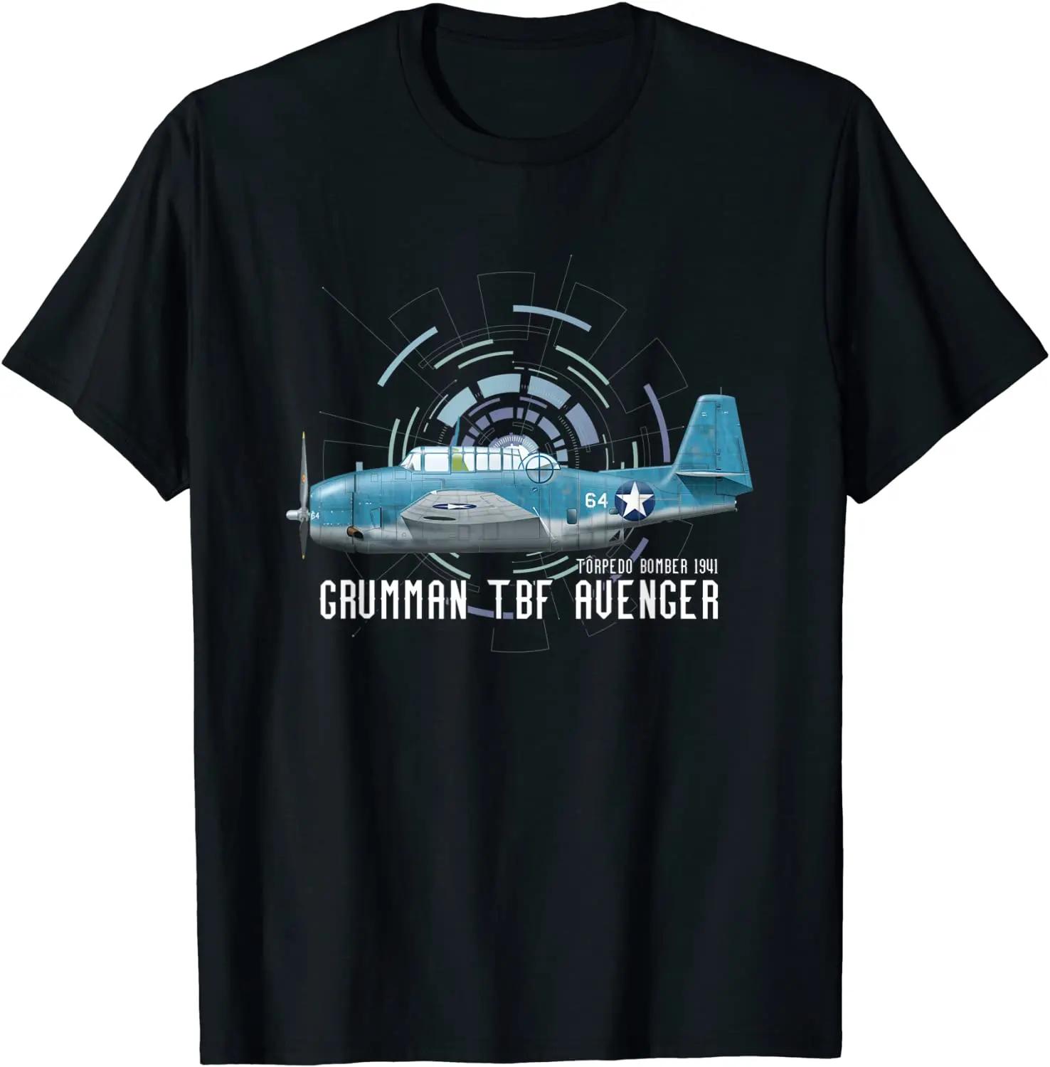 WWII Grumman TBM-3 Avenger Military Warbird Men T-Shirt Short Casual 100% COTTON O-Neck shirts | Мужская одежда