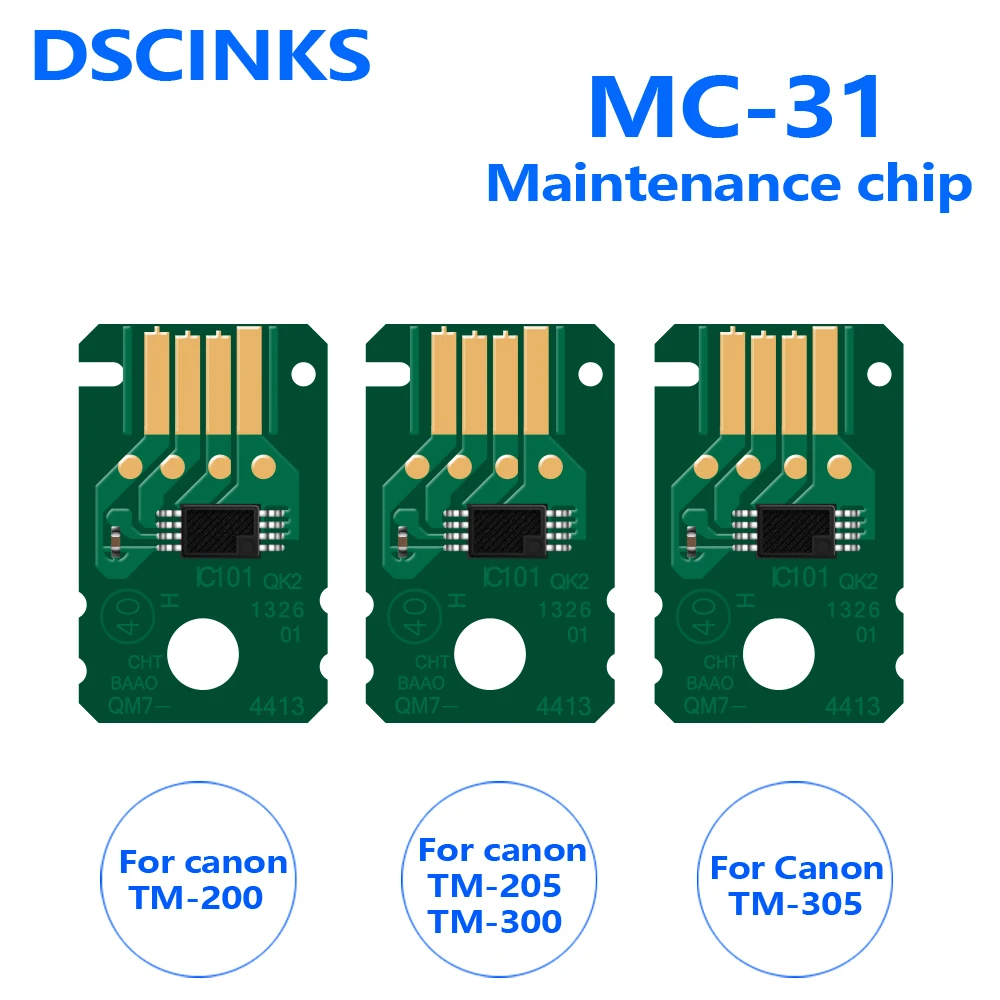 Cartridge Chip one piece MC31 maintenance tank for Canon TM-200 TM205 TM300 TM305 printer
