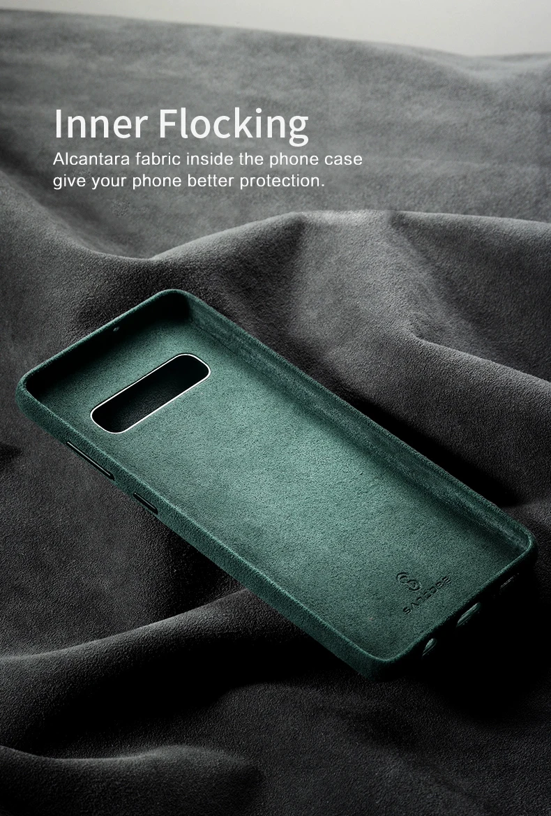 SanCore для SamSung GALAXY S10/S10+ чехол для телефона ALCANTARA модный кожаный чехол с полной защитой Роскошный деловой чехол для телефона Sue