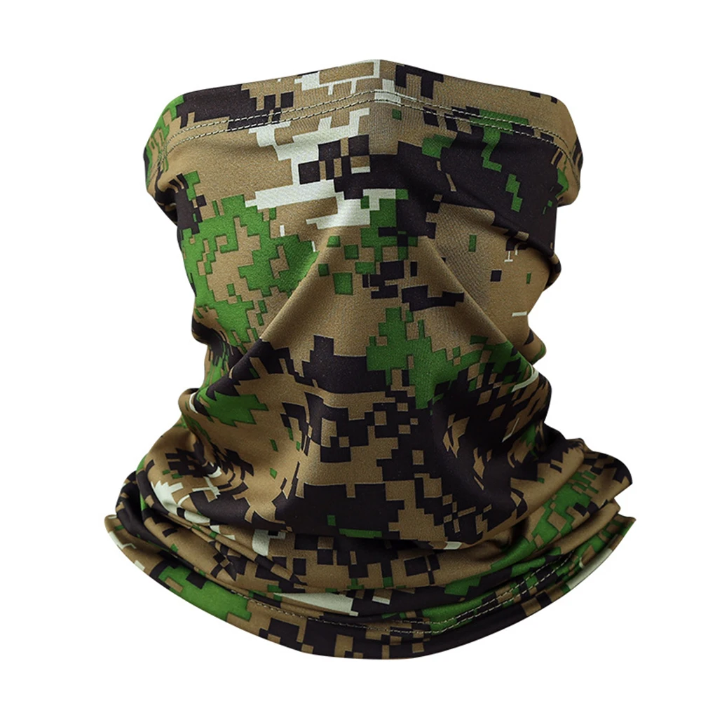 3D Camouflage Scarf Neck Gaiter Tactical Seamless Bandana Headband Camo Army Military Outdoors Mask Shield Hiking Tube Buffs hair scarf for men