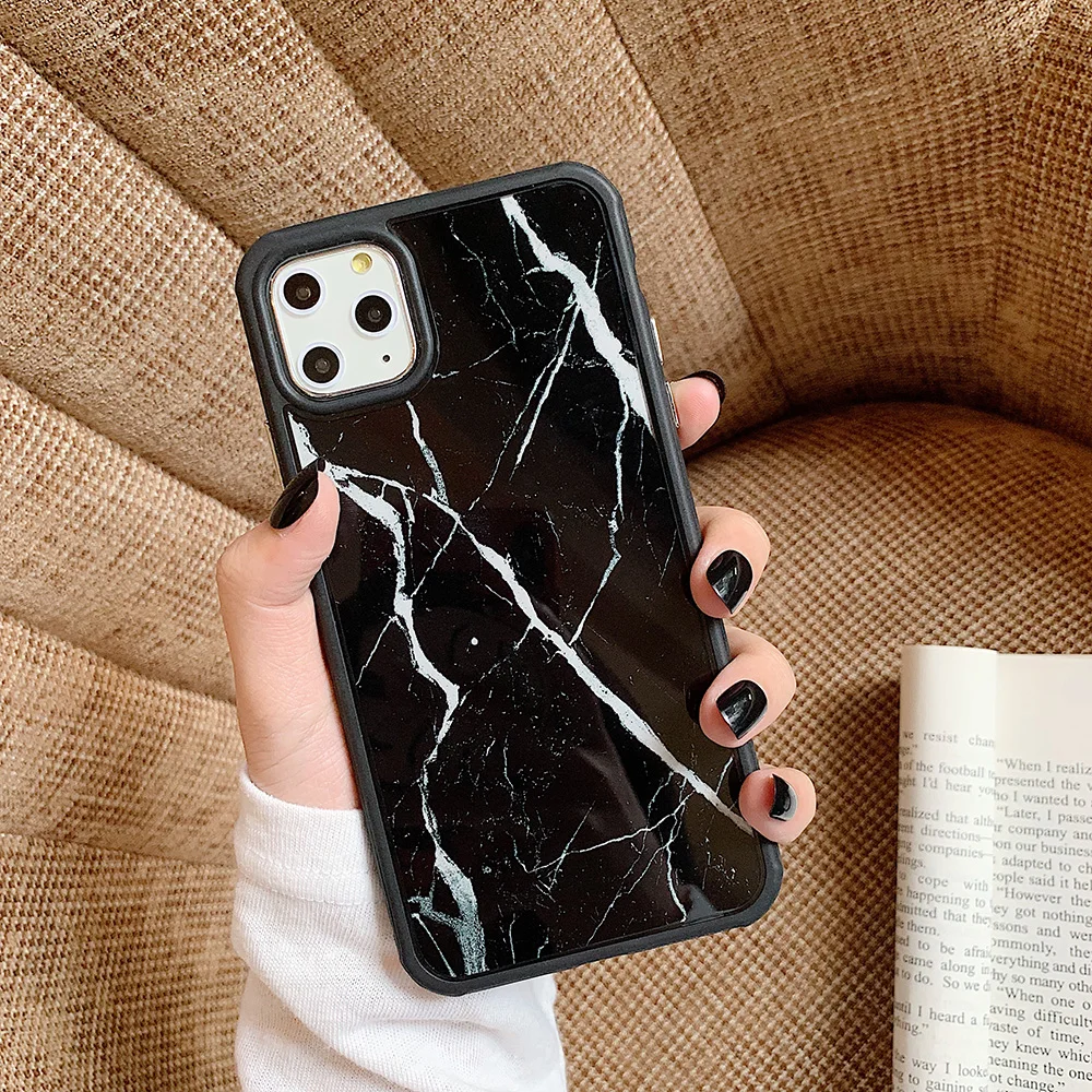 Нескользящий противоударный мраморный чехол для телефона для iphone 11 11Pro Max чехол s для iphone X XR XS Max 7 8 Plus защитный гладкий Чехол