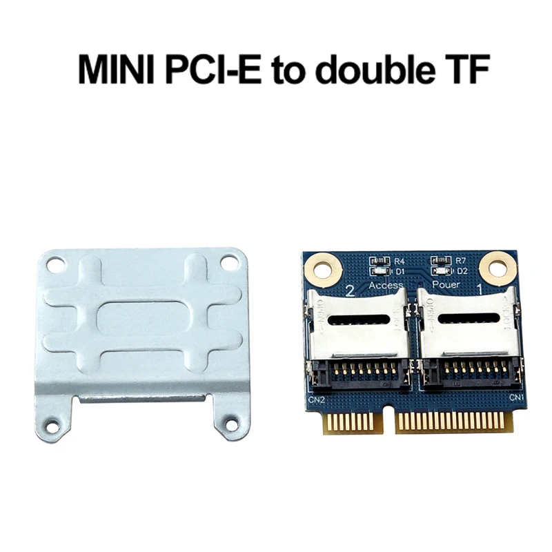 Mini PCIe Card Adapter PCI-E MPCI-E Dual TF SDHC SDXC Reader To Compatible With Windows 7/Vista/XP Mac OS | Компьютеры и офис