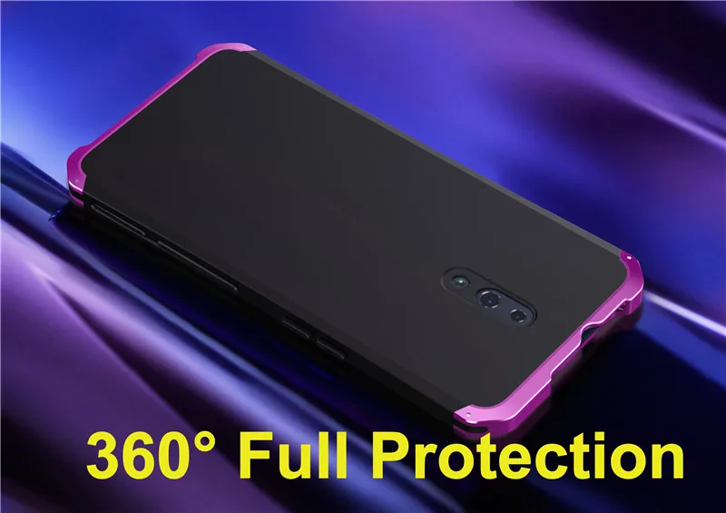 Металлический бронированный чехол Reno для OPPO Reno 2 чехол противоударный алюминиевый задняя крышка Жесткий PC Coque для OPPO Reno 10X Zoom чехол R15X Funda
